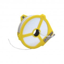 Alambre forrado color blanco con dispensador, calibre 4 mm x 50 m