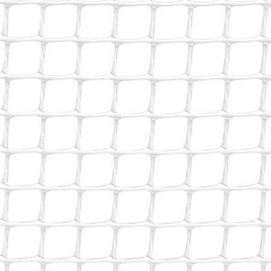 Rollo de malla ligera cadrinet color blanco 1x25m cuadro: 10x10mm faura