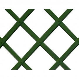 Celosia de plastico 0,5 x 1,5 m color verde perfil de listones 22 x 6 mm