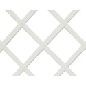 Trelliflex celosia de plastico 0,5x1,5m color blanco perfil de listones 22x6mm faura