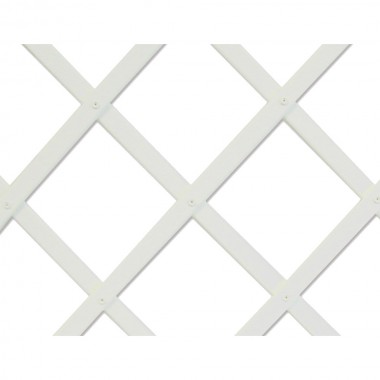 Celosia de plastico 1x2m color blanco perfil de listones 22x6mm
