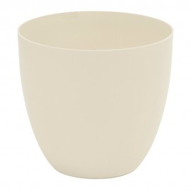 Maceta de inyeccion modelo cuenco ø18cm color ecru