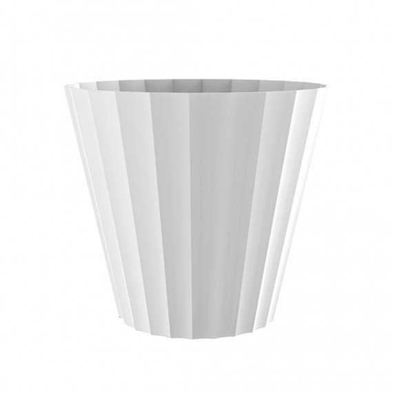 Maceta de inyeccion doric color blanco ø18x16cm
