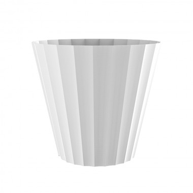 Maceta de inyeccion doric color blanco ø26x23cm