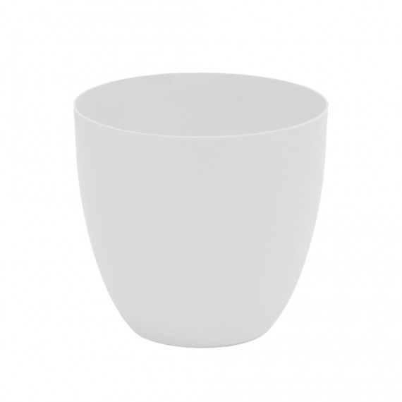 Maceta de inyeccion modelo cuenco ø22cm color blanco