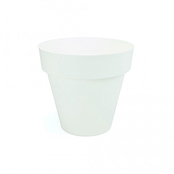 Maceta de inyección color blanco ø14cm