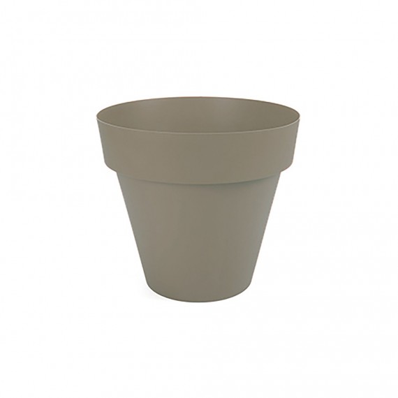Maceta de inyección color taupe ø14cm