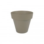 Maceta de inyección color taupe ø14cm