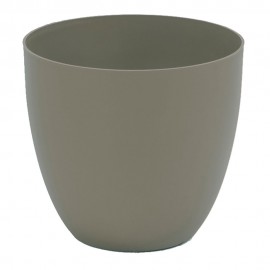 Maceta de inyección cuenco ø38cm color taupe