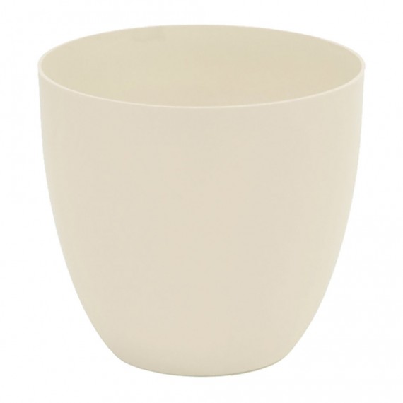Maceta inyección cuenco ø38cm color ecru