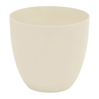 Maceta inyección cuenco ø38cm color ecru