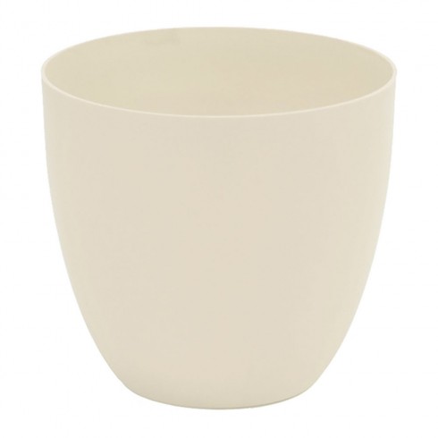 Maceta inyección cuenco ø38cm color ecru