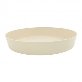 Plato de inyeccion para maceta color ecru ø28cm