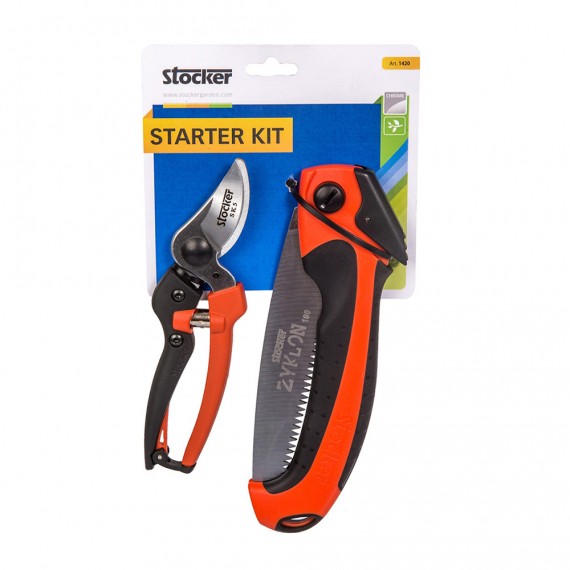 Starter kit de poda serrucho art. 1419 y tijera art. 323 stocker