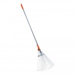 Rastrillo para follaje regulable, con mango telescópico, 1,28-1,6m. stocker
