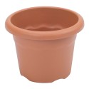 Maceta de inyeccion color terracota ø22cm plastiken