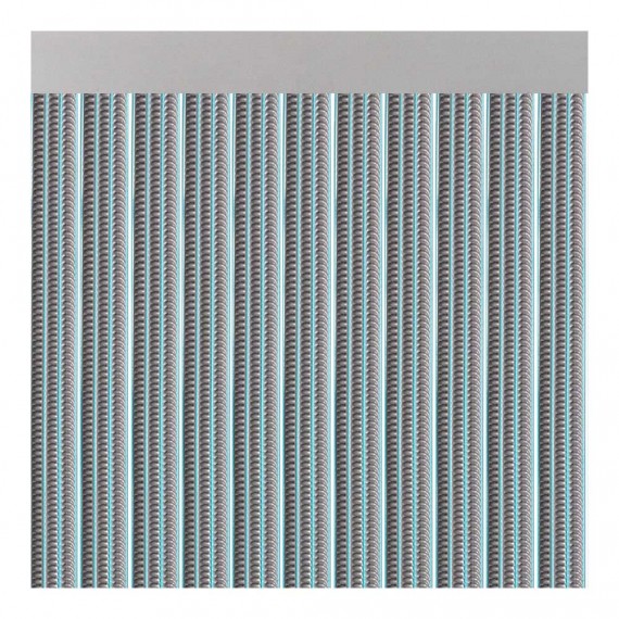 Cortina para puerta modelo "lisboa" color gris 90x210cm m63581 acudam
