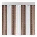Cortina para puerta modelo "lisboa" color marron-cristal 90x210cm m63185 acudam