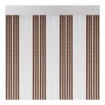 Cortina para puerta modelo "lisboa" color marron-cristal 90x210cm m63185 acudam