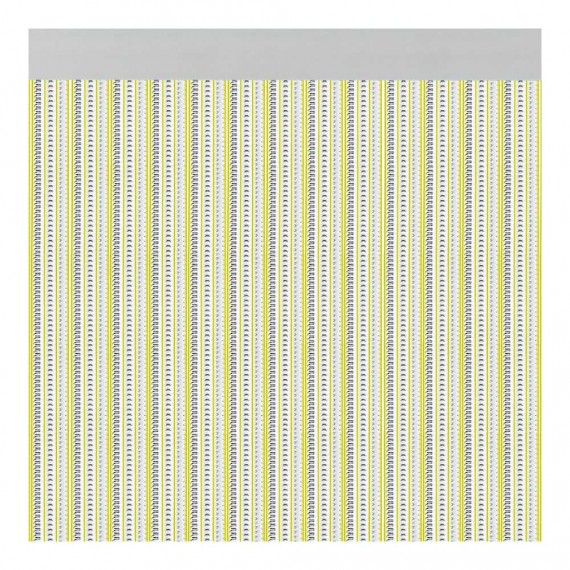 Cortina para puerta modelo "brescia" color amarillo 90x210cm m63166 acudam