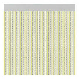 Cortina para puerta modelo "brescia" color amarillo 90x210cm m63166 acudam