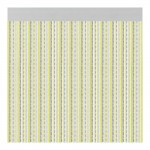 Cortina para puerta modelo "brescia" color amarillo 90x210cm m63166 acudam