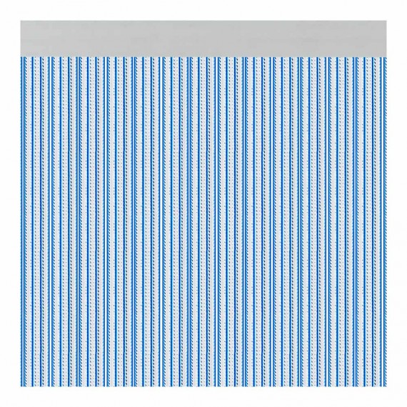 Cortina para puerta modelo "brescia" color azul 90x210cm m63169 acudam