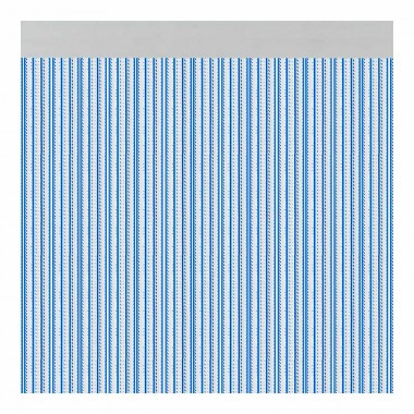 Cortina para puerta modelo "brescia" color azul 90x210cm m63169 acudam