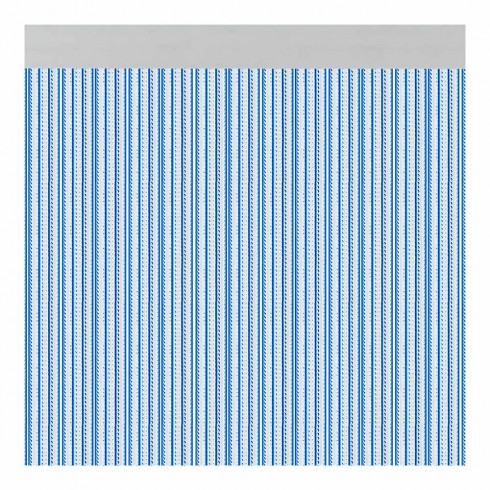 Cortina para puerta modelo "brescia" color azul 90x210cm m63169 acudam