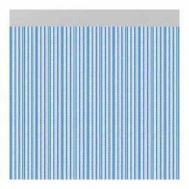 Cortina para puerta modelo brescia color azul 90 x 210 cm