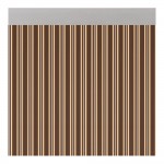 Cortina para puerta modelo "ferrara" opaco color marrón-marfil 90x210cm m63122 acudam