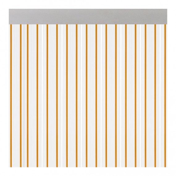 Cortina para puerta modelo "ferrara" transparente color miel 90x210cm m63112 acudam