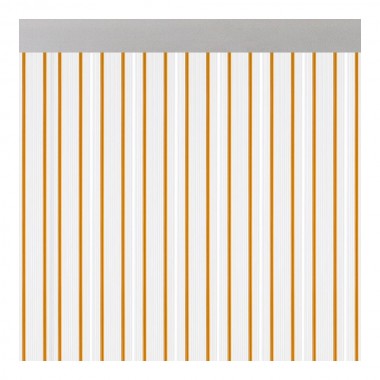 Cortina para puerta modelo "ferrara" transparente color miel 90x210cm m63112 acudam
