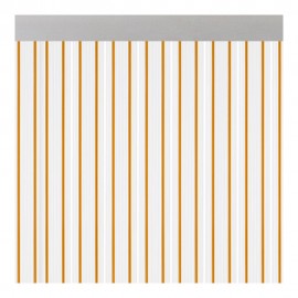 Cortina para puerta modelo "ferrara" transparente color miel 90x210cm m63112 acudam