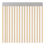 Cortina para puerta modelo "ferrara" transparente color miel 90x210cm m63112 acudam