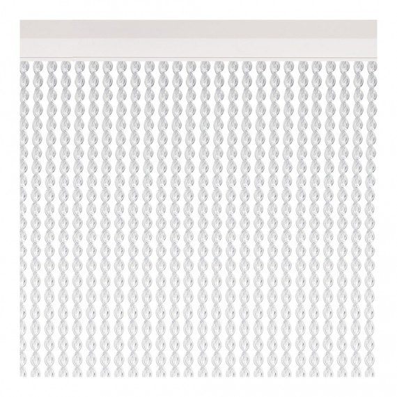 Cortina para puerta modelo "malta" color cristal 90x210cm m63250 acudam
