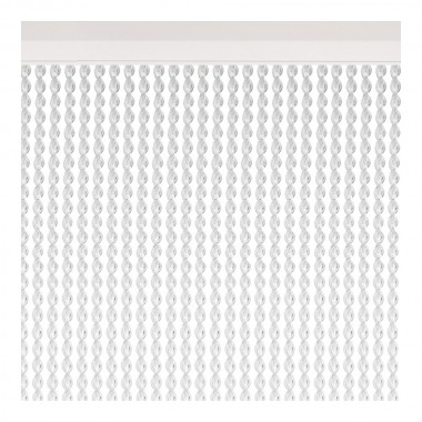Cortina para puerta modelo "malta" color cristal 90x210cm m63250 acudam