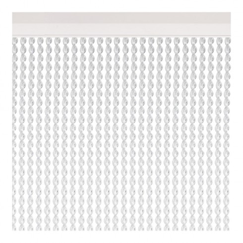 Cortina para puerta modelo "malta" color cristal 90x210cm m63250 acudam