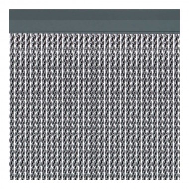 Cortina para puerta modelo "manacor" color plata 90x210cm m63577 acudam