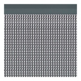 Cortina para puerta modelo "manacor" color plata 90x210cm m63577 acudam