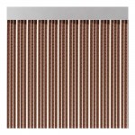 Cortina para puerta cinta s-350 color marrón 90x210cm m63569 acudam