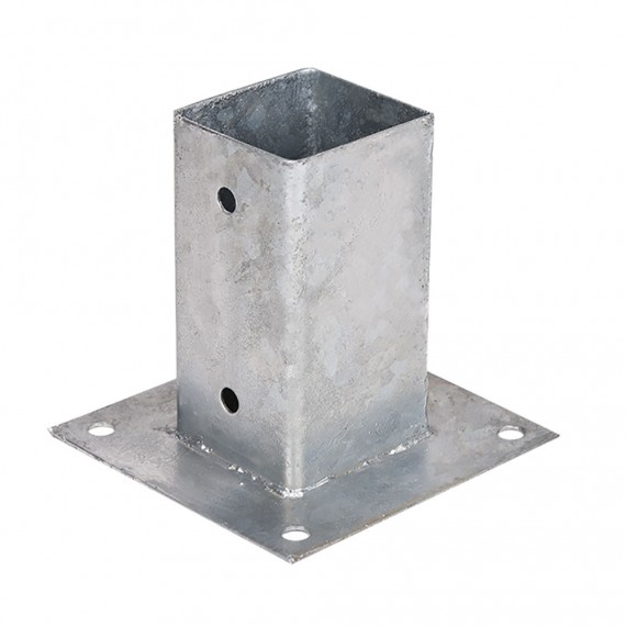 Anclaje metálico cuadrado 9x9cm f50003 faura