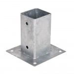 Anclaje metálico cuadrado 9x9cm f50003 faura
