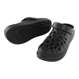 Zuecos para jardín y casa perforado negro talla 38