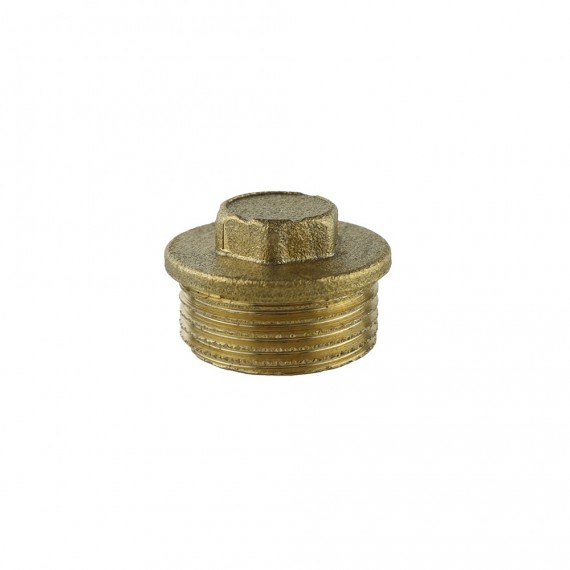 Tapón macho de 3/4" latón aqua control