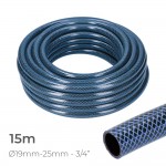Manguera de jardin blue interior ø19mm. exterior ø25mm (3/4") rollo 15m edm