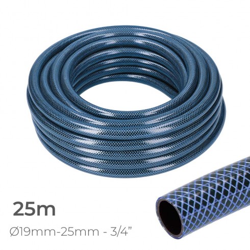 Manguera de jardin blue interior ø19mm. exterior ø25mm (3/4") rollo 25m edm