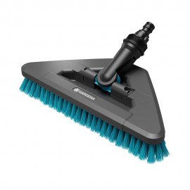 Cepillo de cerdas duras triangular flex cleansystem para limpieza de superficies duras y rincones 18814-20 gardena