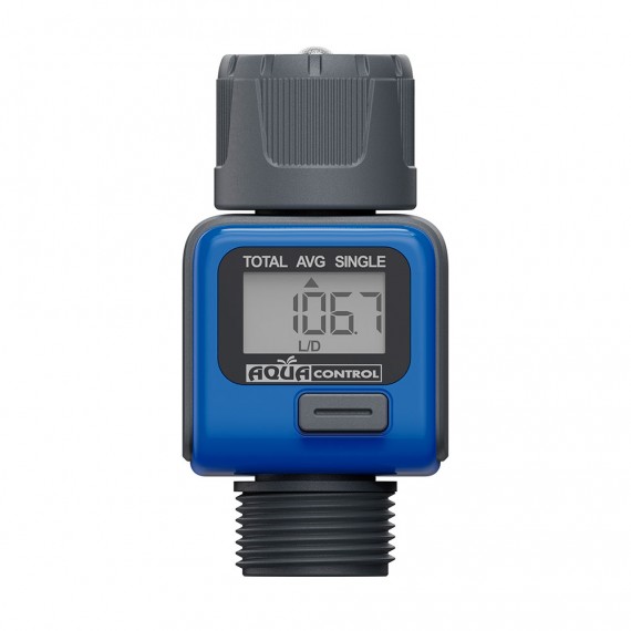 Caudalímetro digital conexión rh 3/4" c2500 aqua control