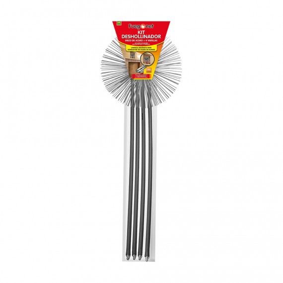 Kit deshollinador de acero ø250mm - fuegonet masso